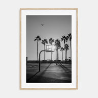 Basketball Court Photo B&W No 4 Poster