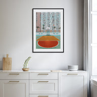 Basketball Court Photo Color No 1 Poster