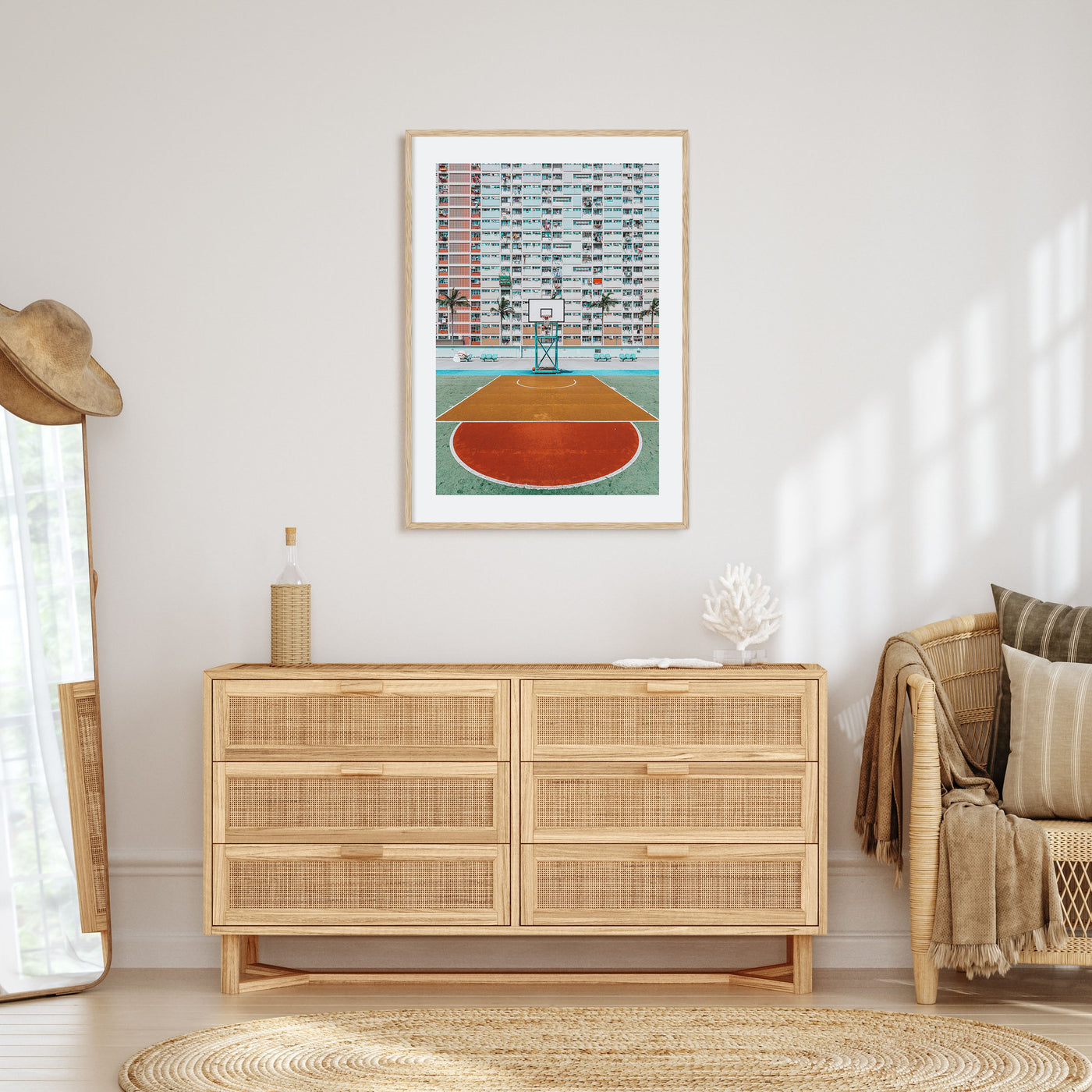 Basketball Court Photo Color No 1 Poster