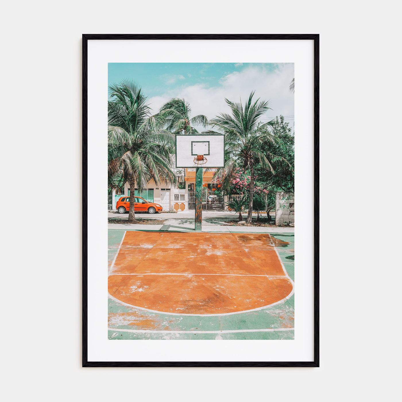 Basketball Court Photo Color No 3 Poster