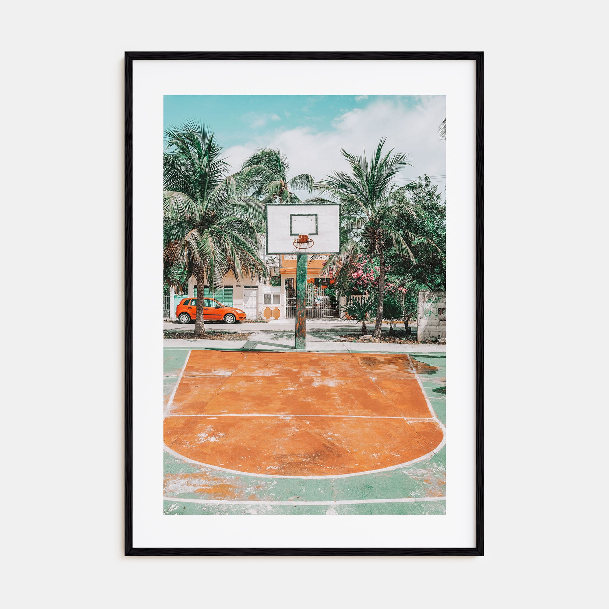 Basketball Court Photo Color No 3 Poster