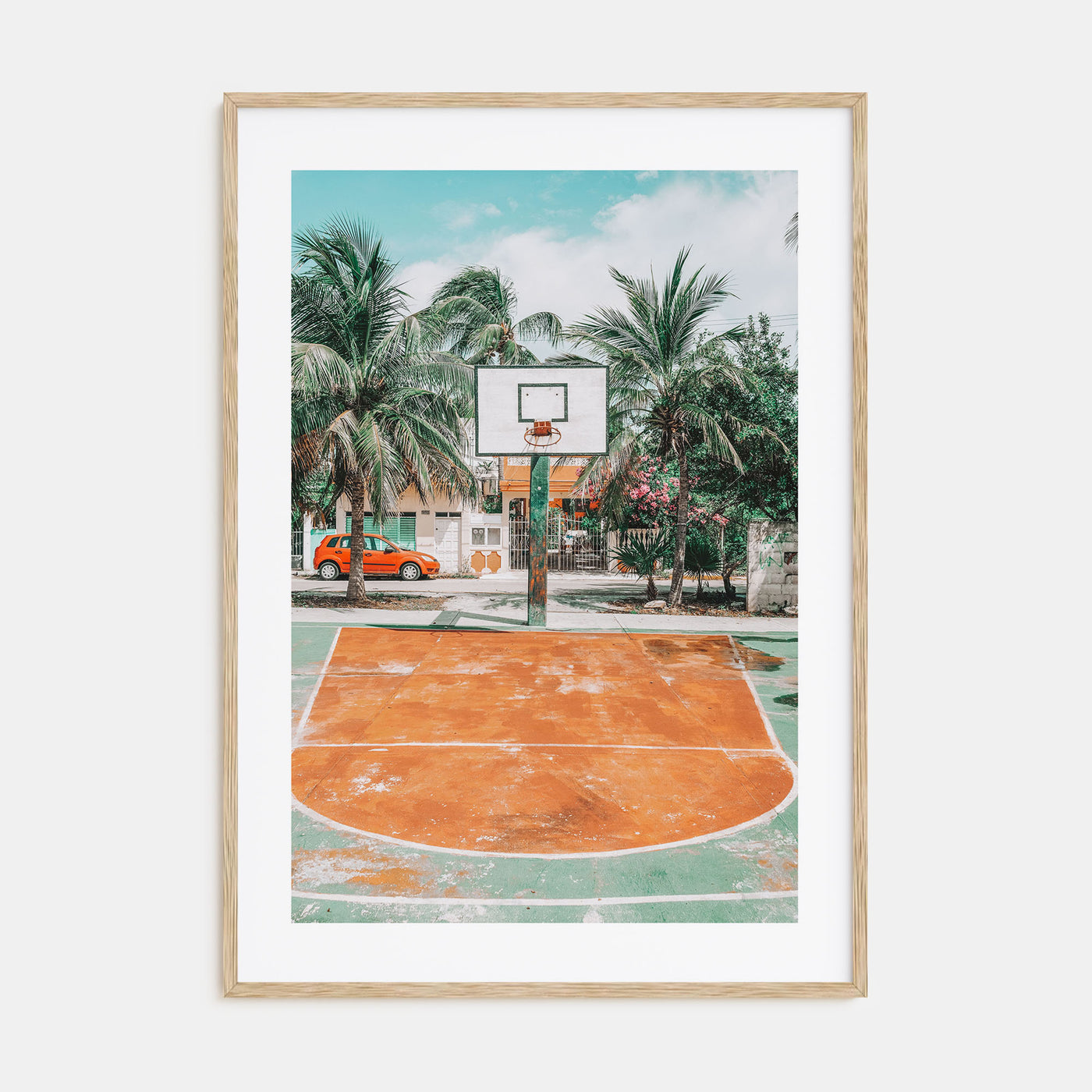 Basketball Court Photo Color No 3 Poster