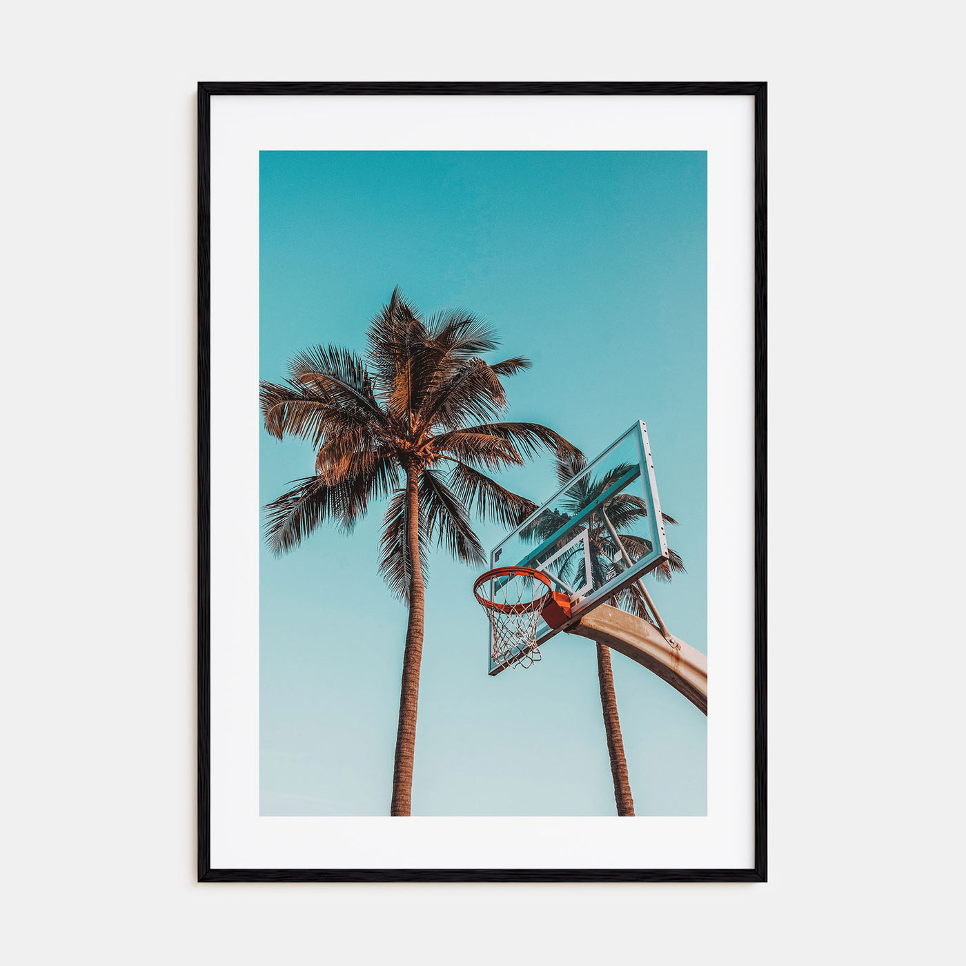 Basketball Court Photo Color No 4 Poster