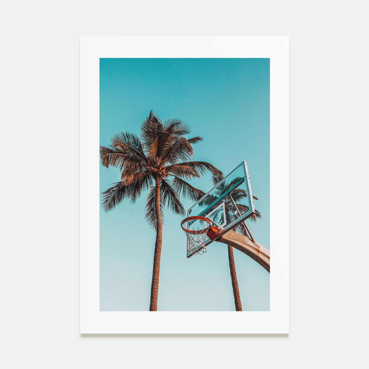 Basketball Court Photo Color No 4 Poster