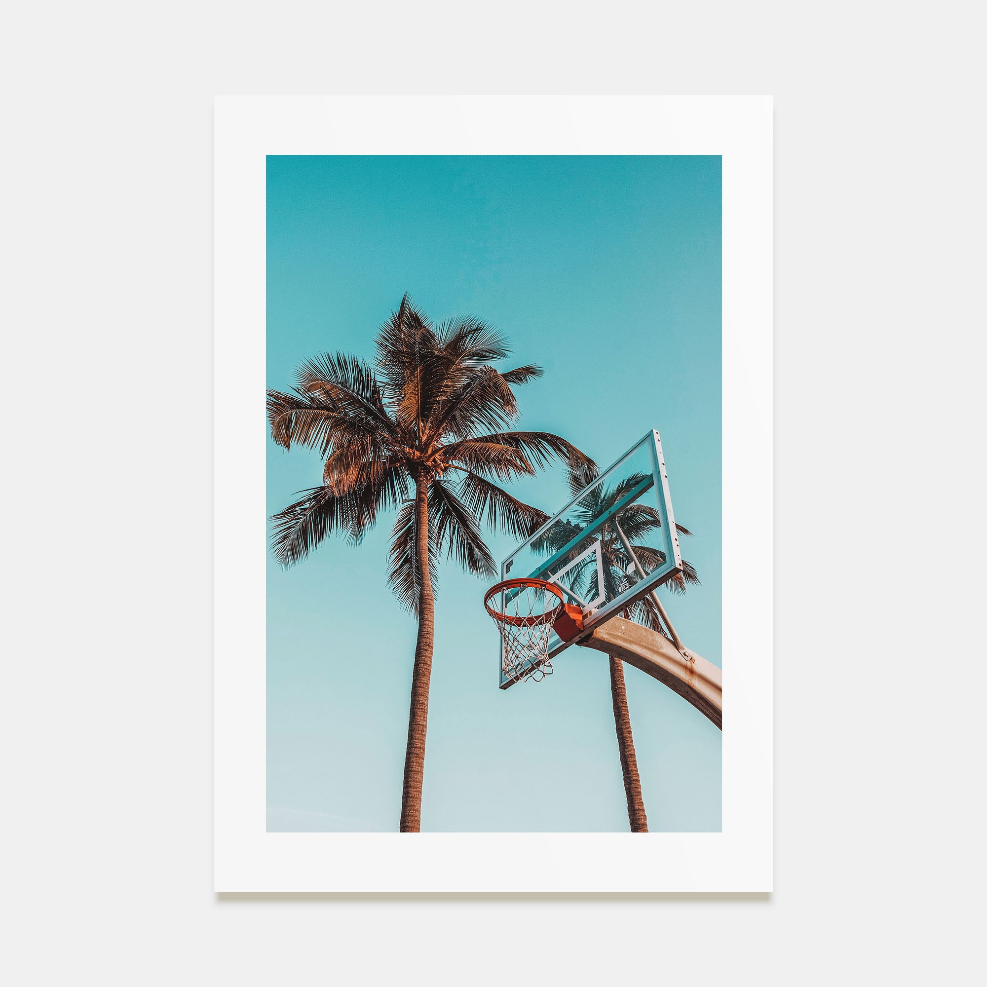 Basketball Court Photo Color No 4 Poster