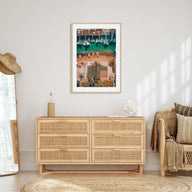 Basketball Court Photo Color No 5 Poster