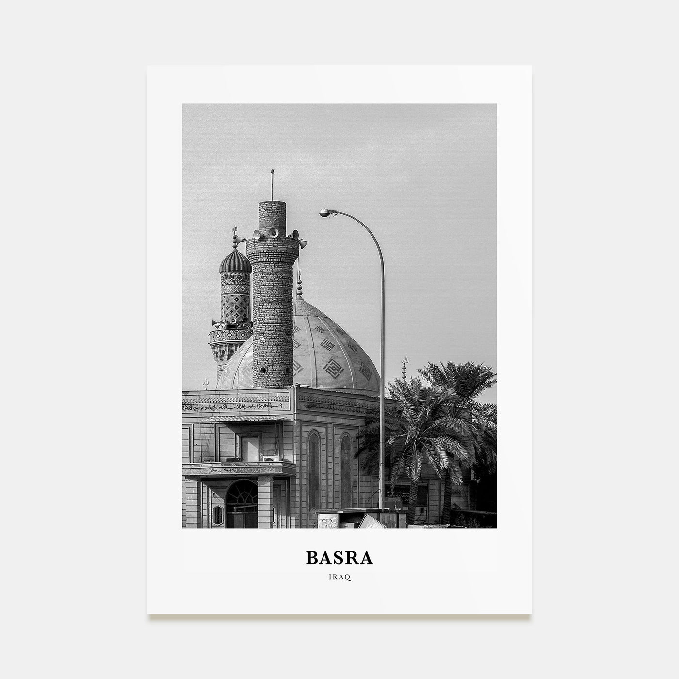 Basra Portrait B&W Poster