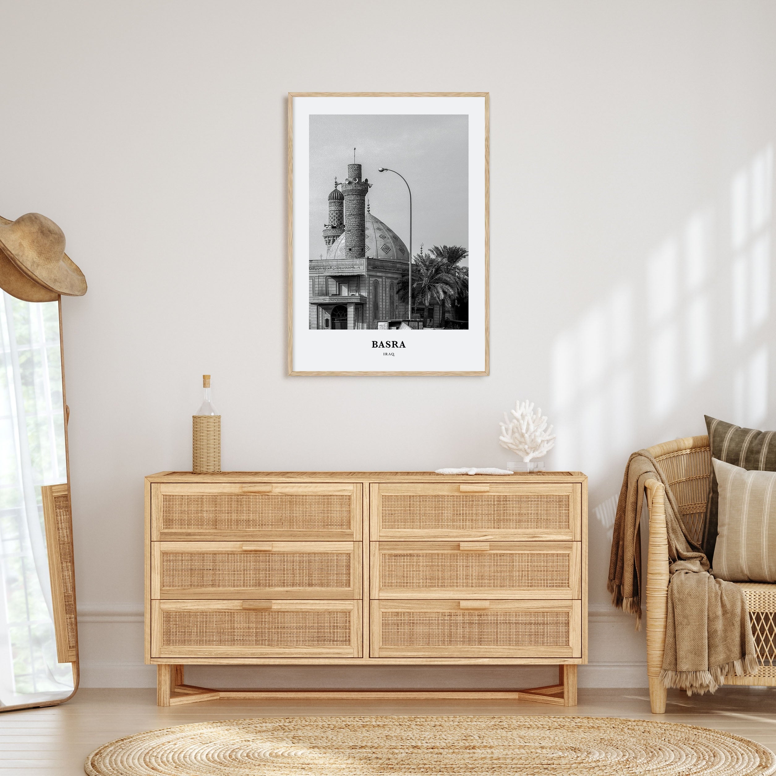 Basra Portrait B&W Poster