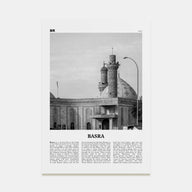 Basra Travel B&W Poster