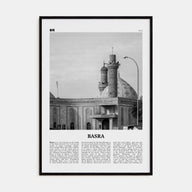 Basra Travel B&W Poster