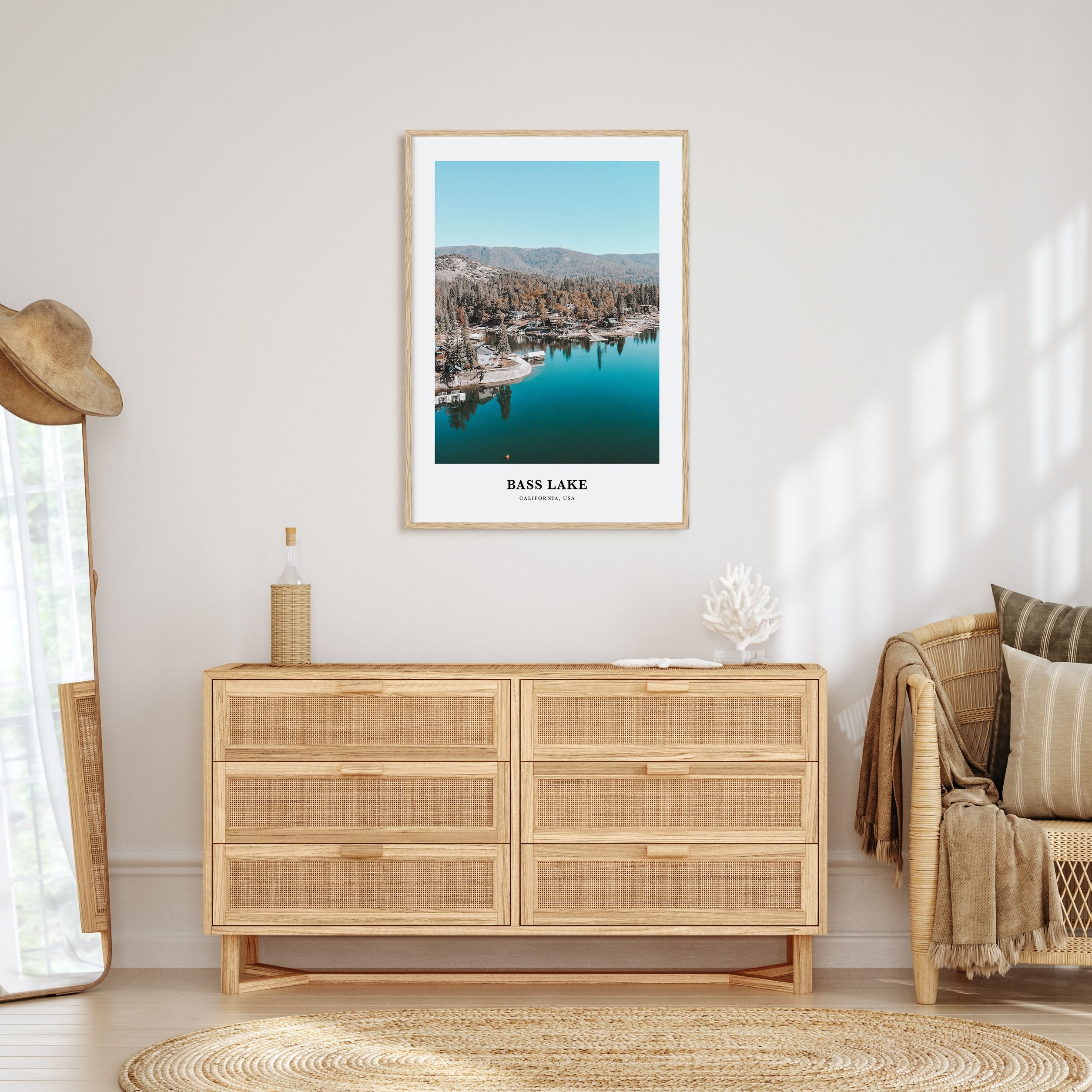 Bass Lake Portrait Color Poster