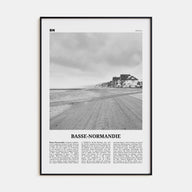Basse-Normandie Travel B&W Poster