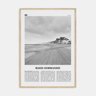 Basse-Normandie Travel B&W Poster