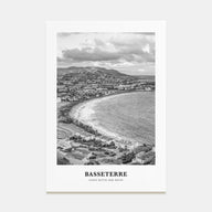 Basseterre Portrait B&W Poster