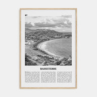 Basseterre Travel B&W Poster