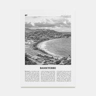 Basseterre Travel B&W Poster