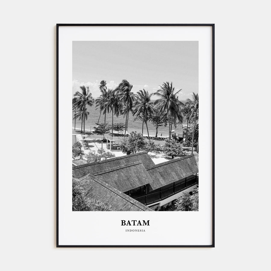 Batam Portrait B&W Poster