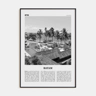Batam Travel B&W Poster