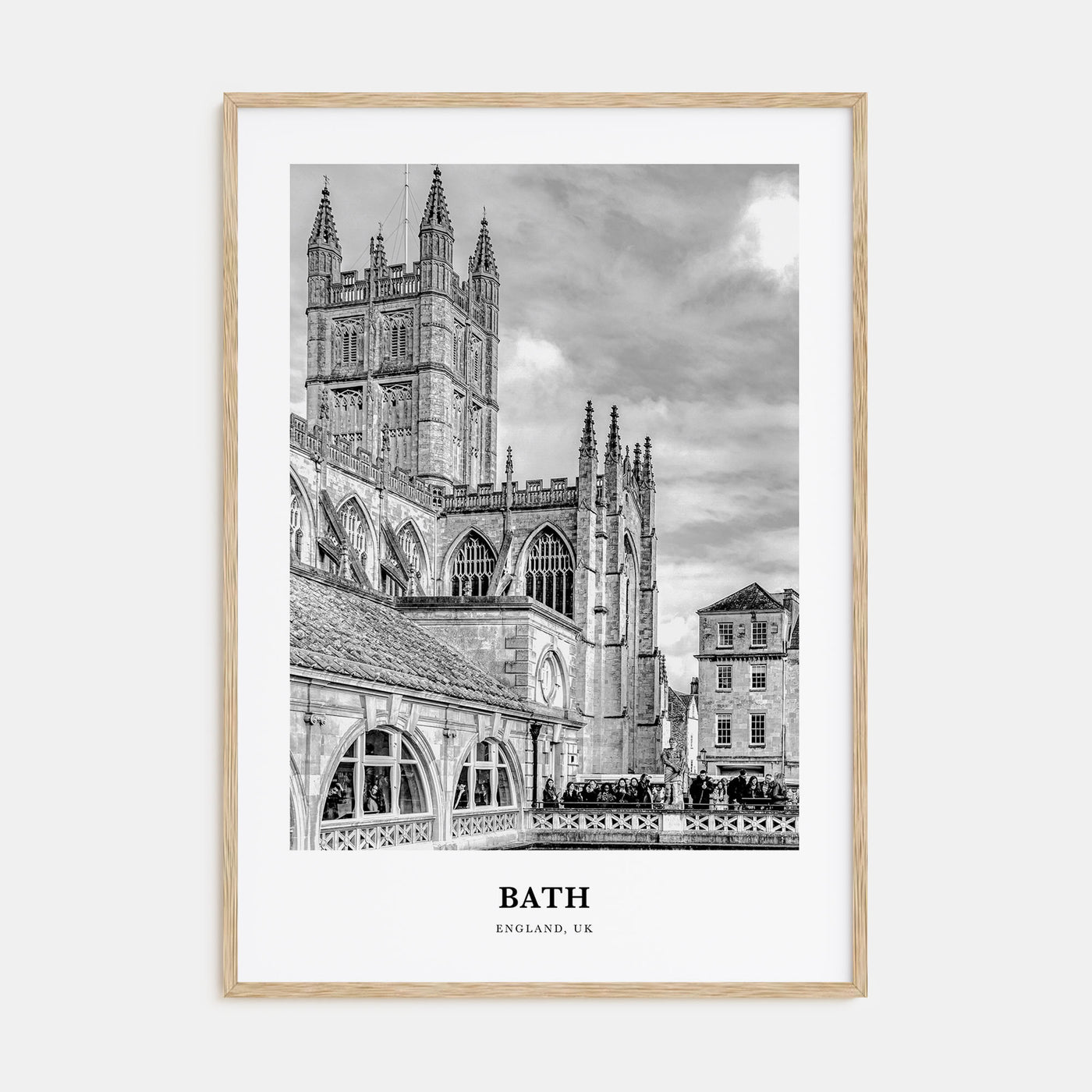 Bath Portrait B&W Poster