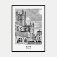 Bath Portrait B&W Poster