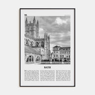 Bath Travel B&W Poster