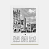 Bath Travel B&W Poster