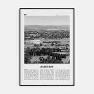 Bathurst Travel B&W Poster