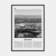 Bathurst Travel B&W Poster