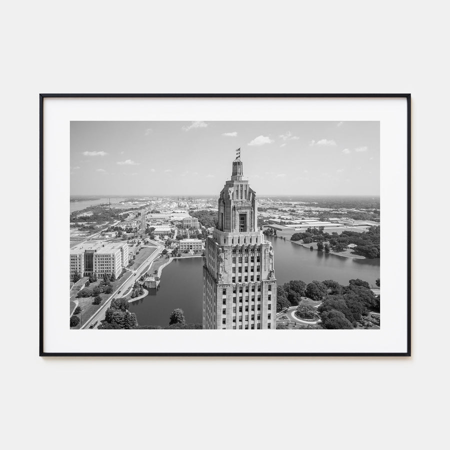 Baton Rouge Landscape B&W Poster