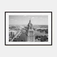 Baton Rouge Landscape B&W Poster