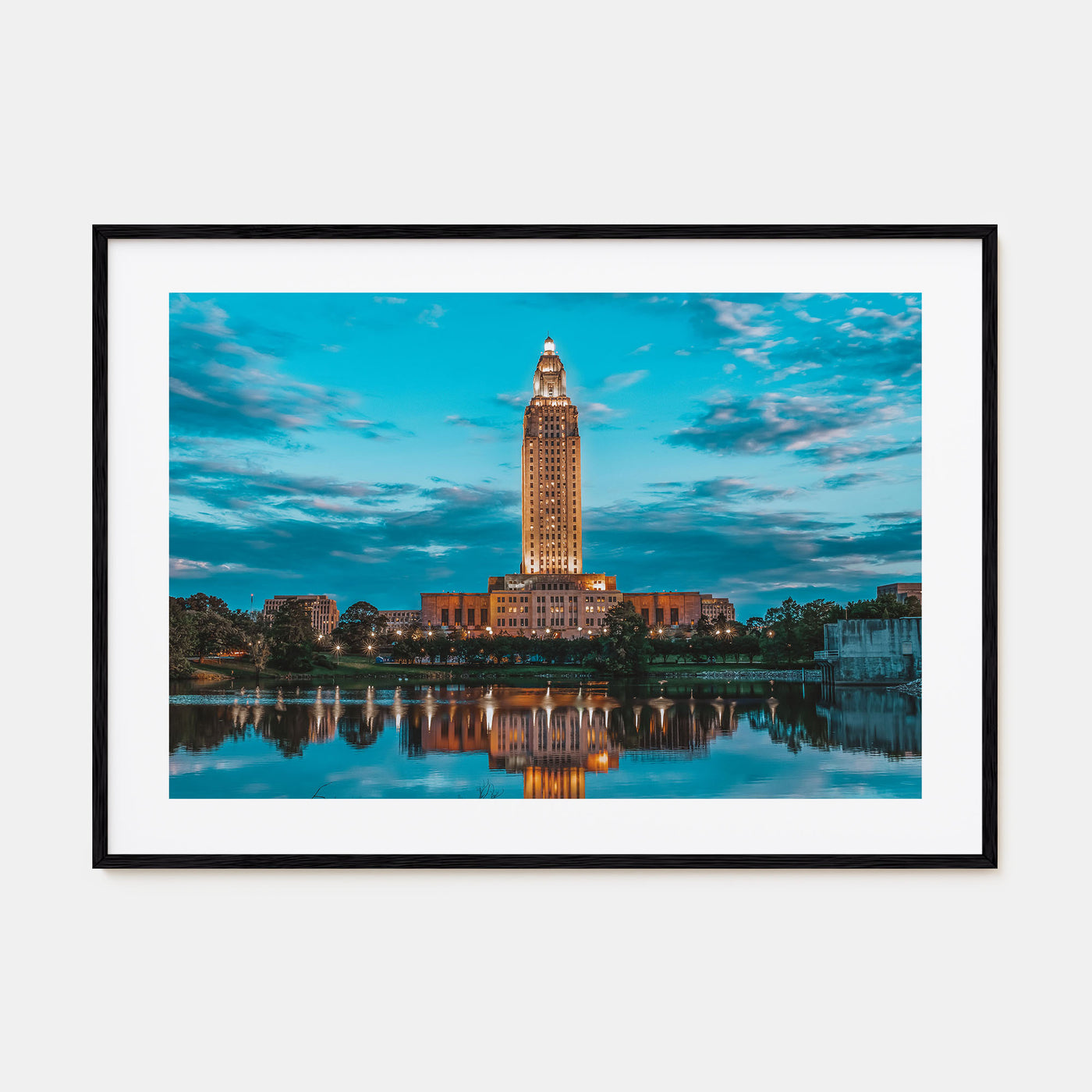 Baton Rouge Landscape Color Poster