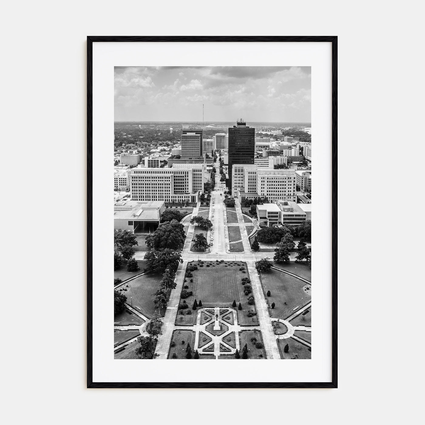 Baton Rouge Photo B&W Poster