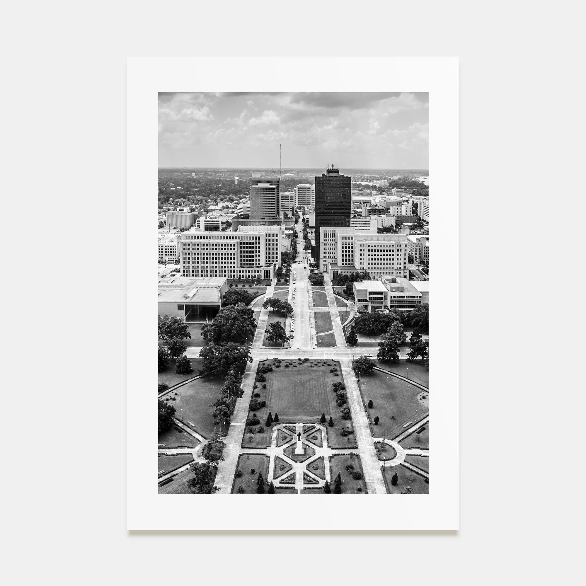 Baton Rouge Photo B&W Poster