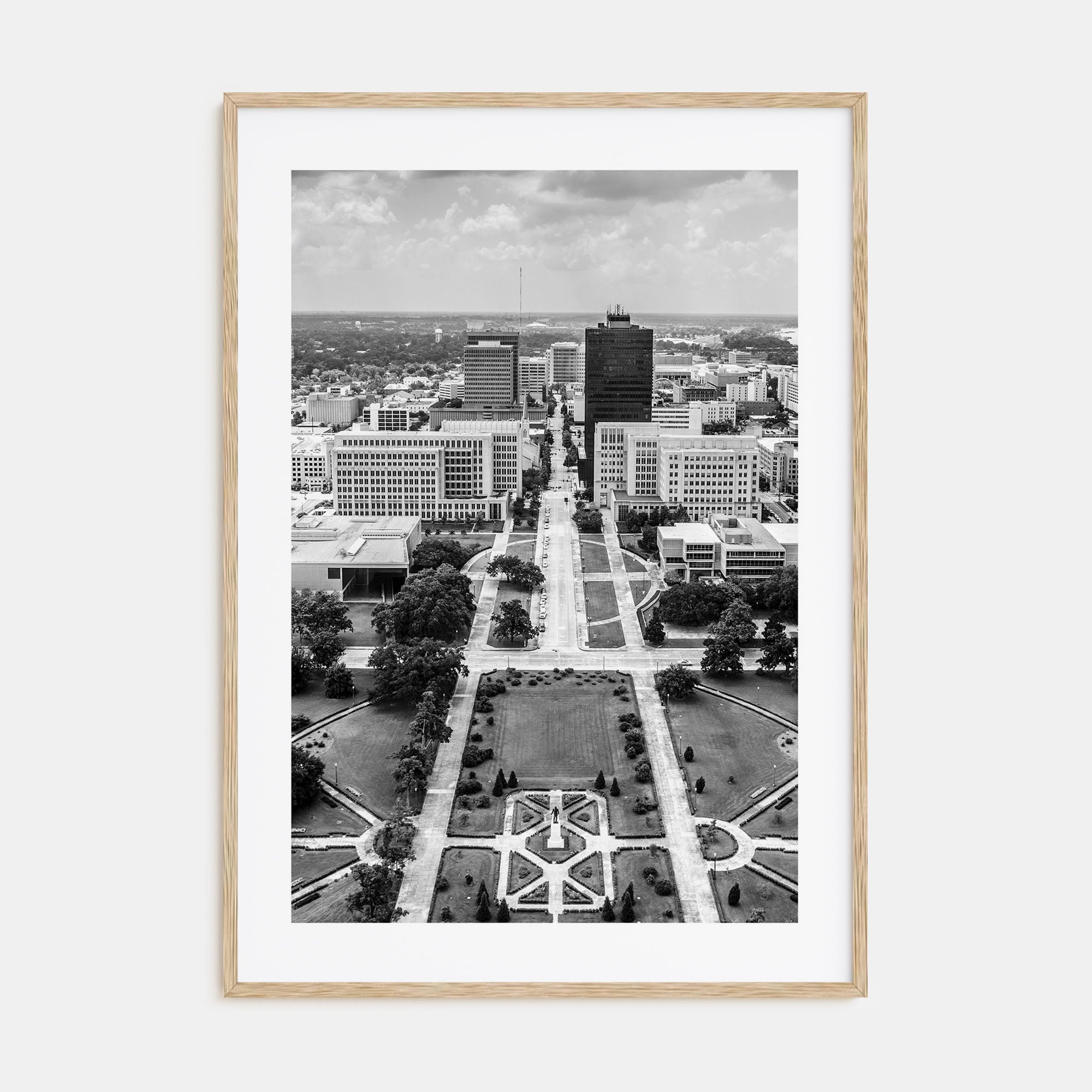 Baton Rouge Photo B&W Poster