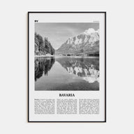 Bavaria Travel B&W Poster