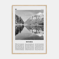 Bavaria Travel B&W Poster