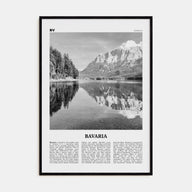 Bavaria Travel B&W Poster