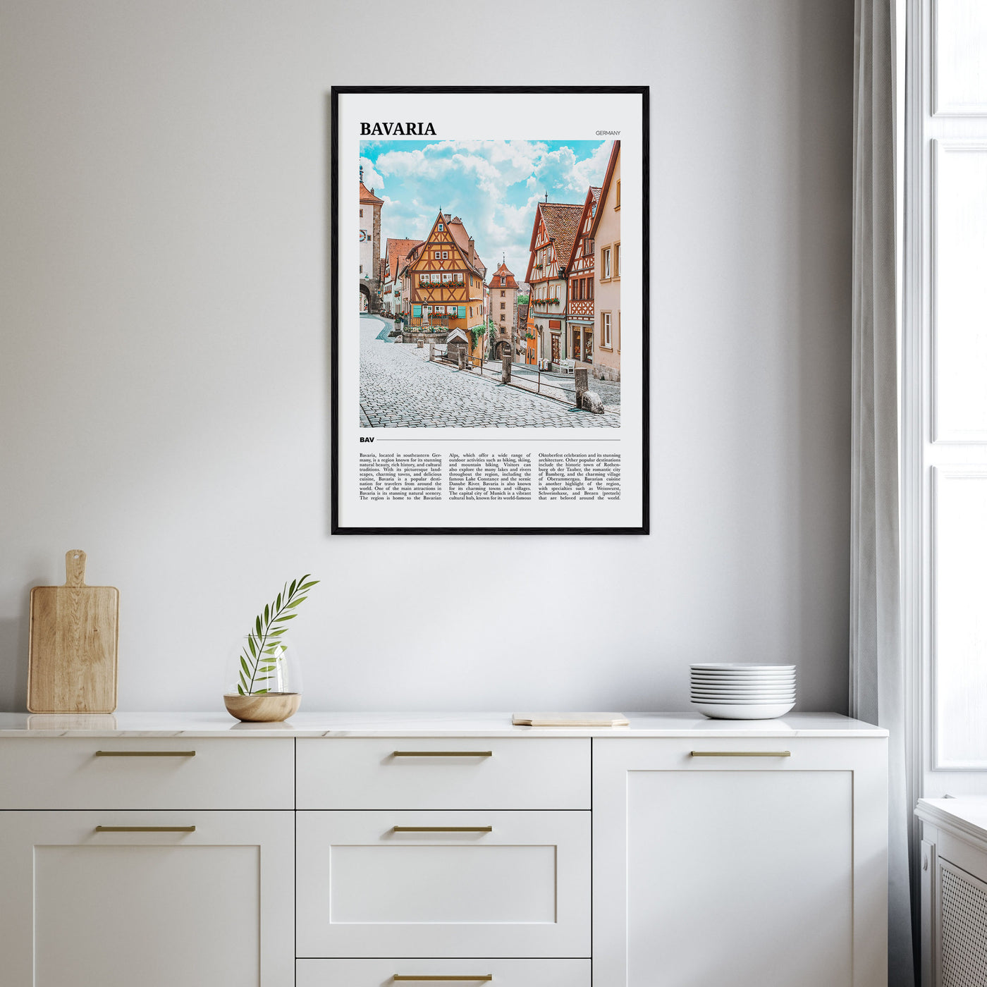 Bavaria Travel Color Poster