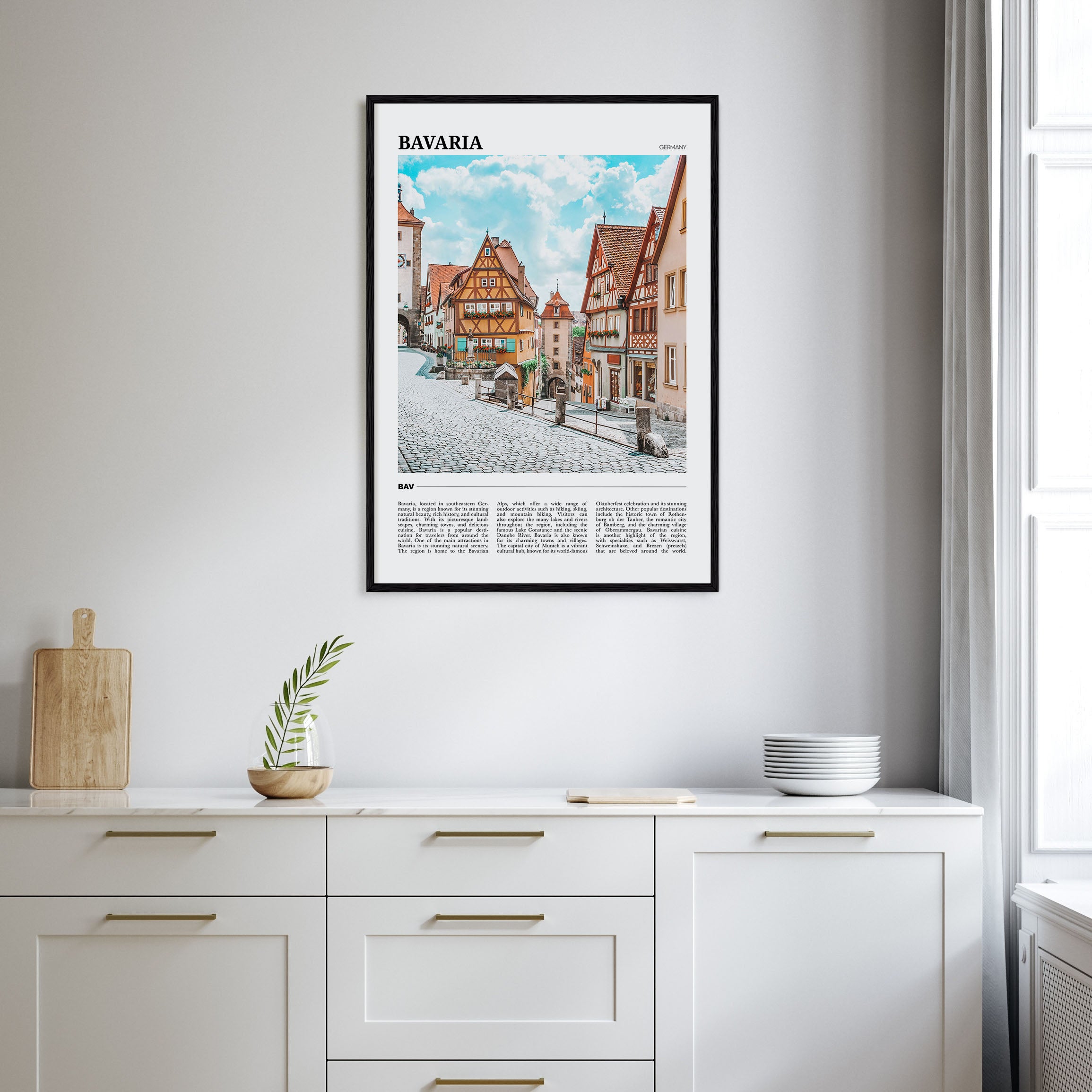 Bavaria Travel Color Poster