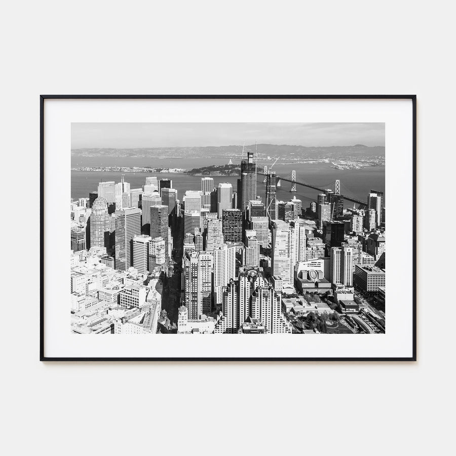 Bay Area Landscape B&W Poster