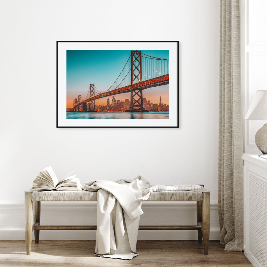 Bay Area Landscape Color No 2 Poster