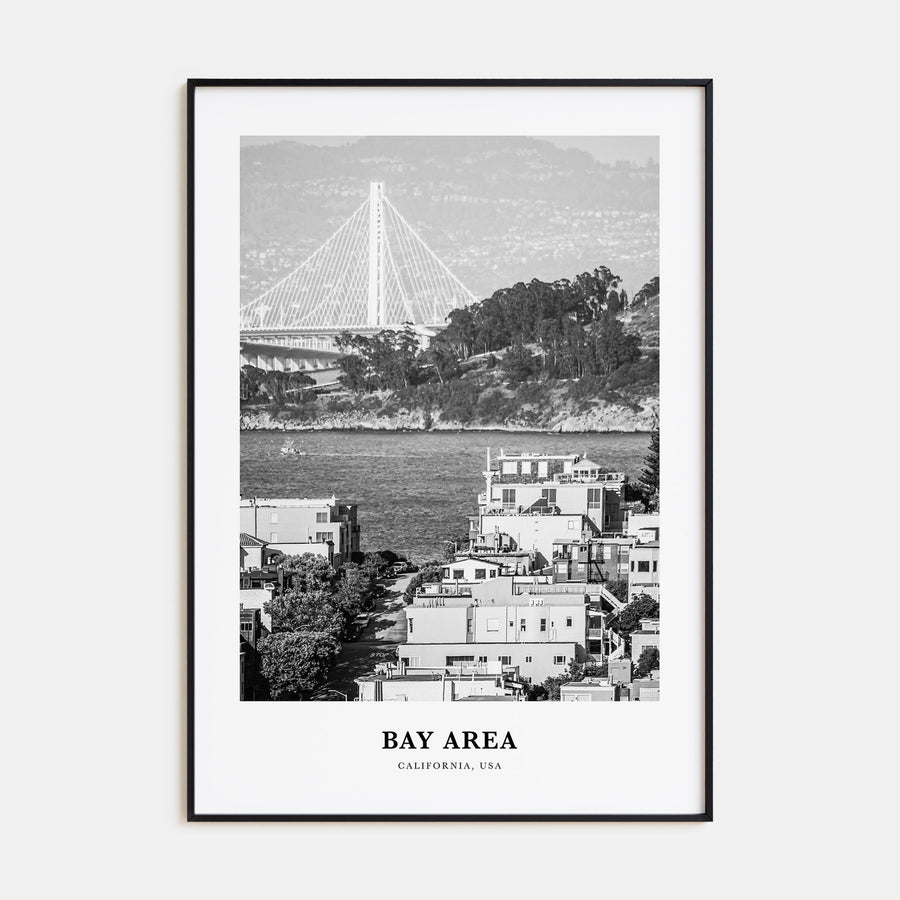 Bay Area Portrait B&W No 1 Poster