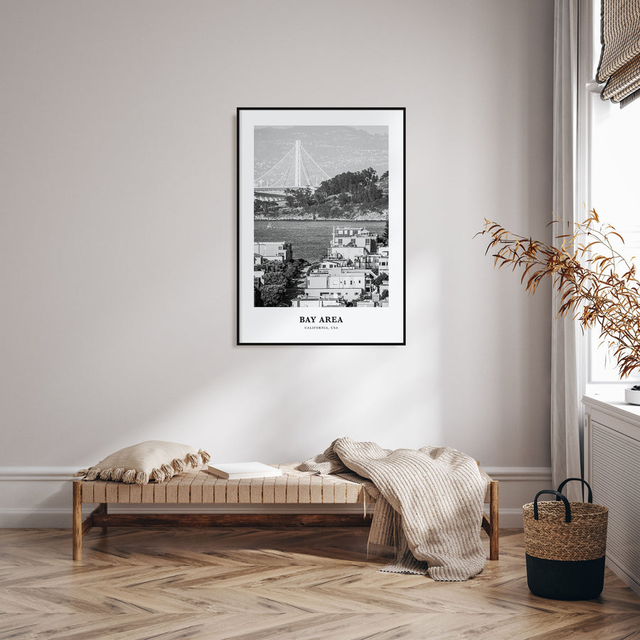 Bay Area Portrait B&W No 1 Poster
