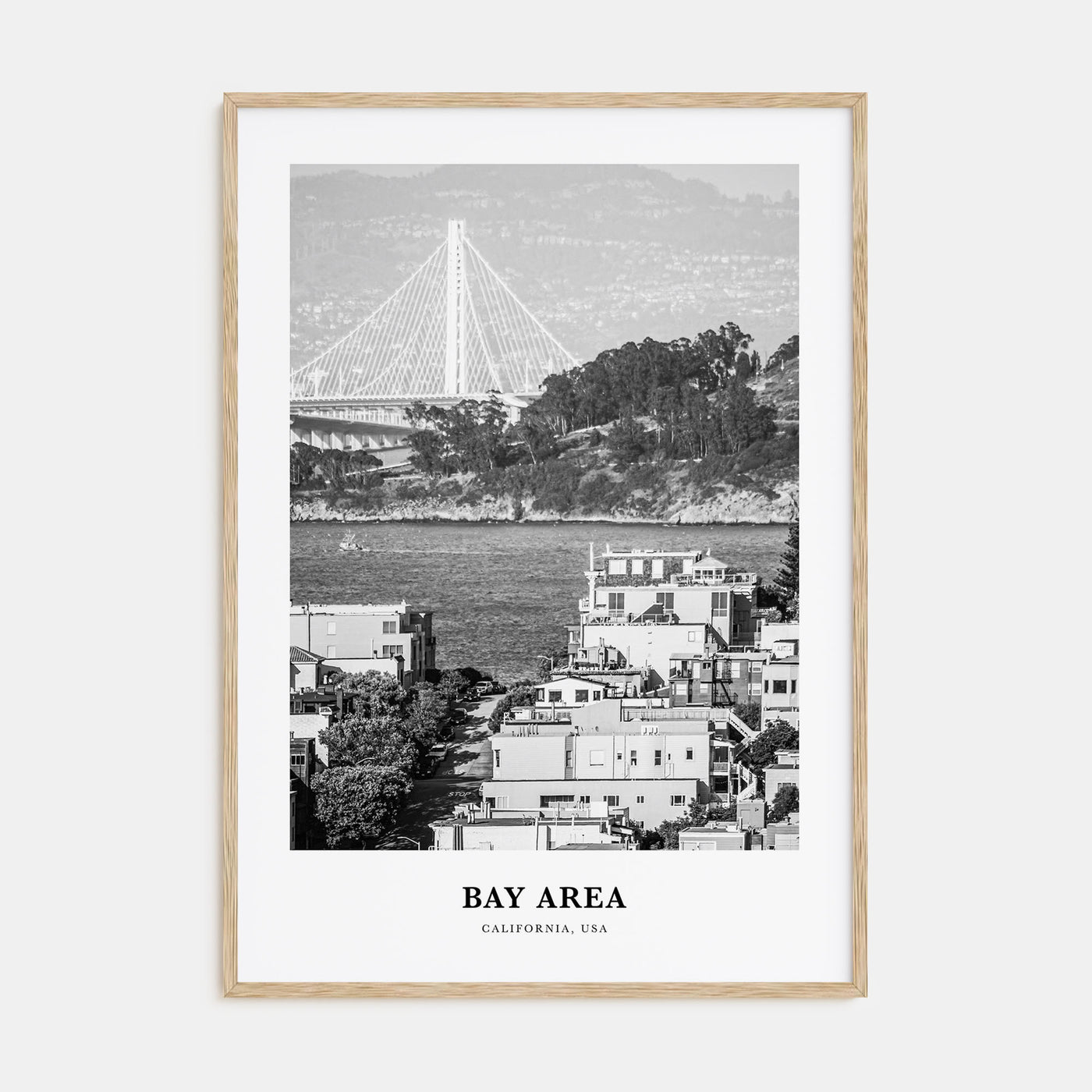 Bay Area Portrait B&W No 1 Poster