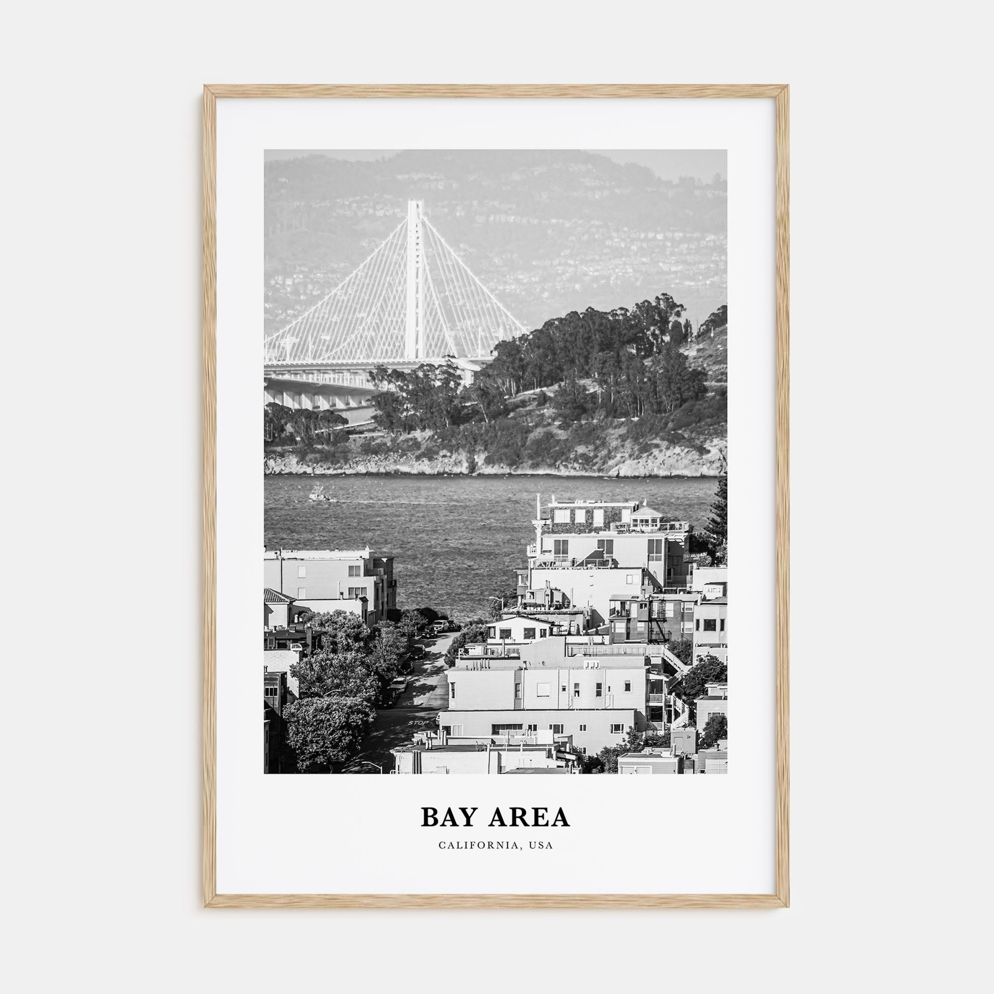 Bay Area Portrait B&W No 1 Poster