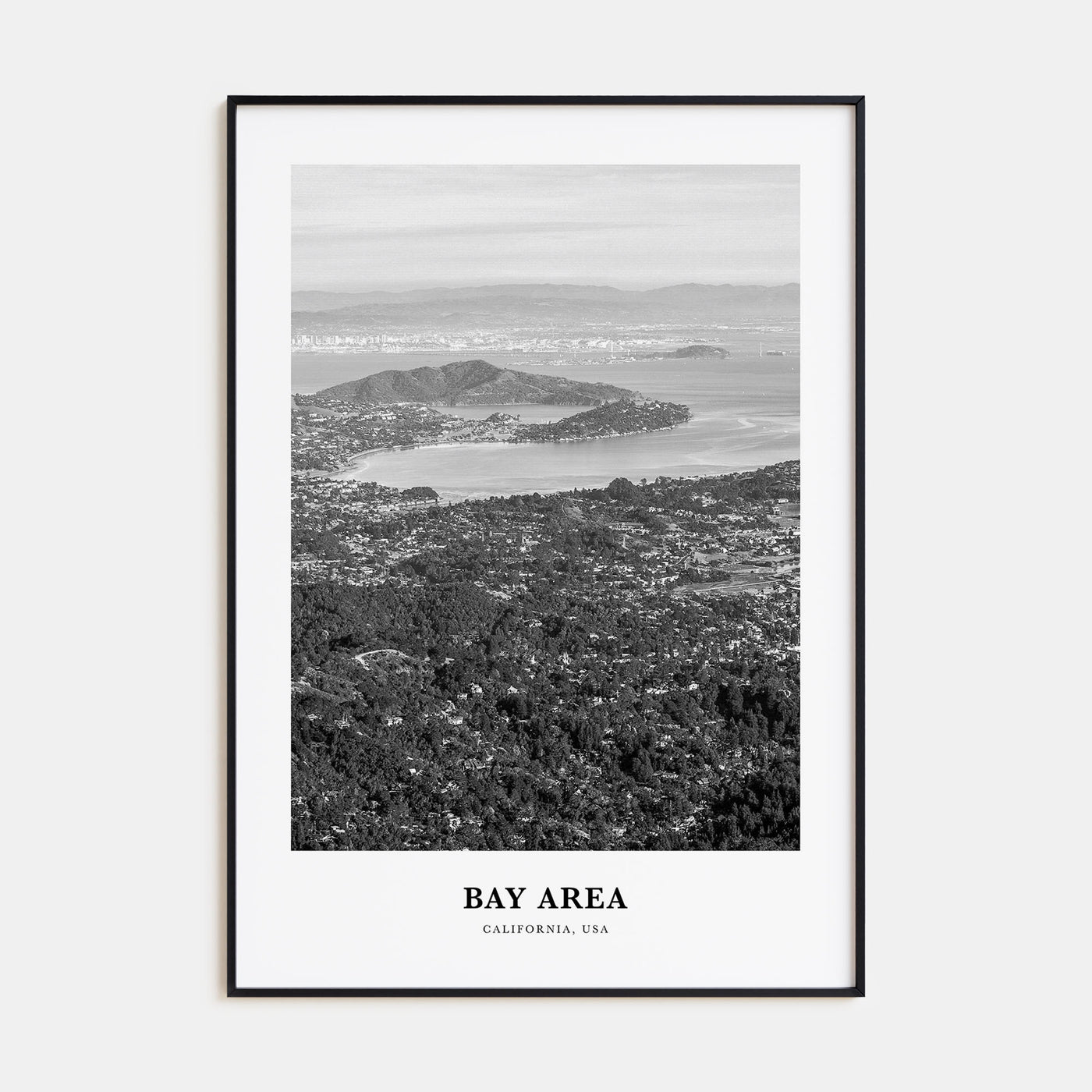 Bay Area Portrait B&W No 2 Poster