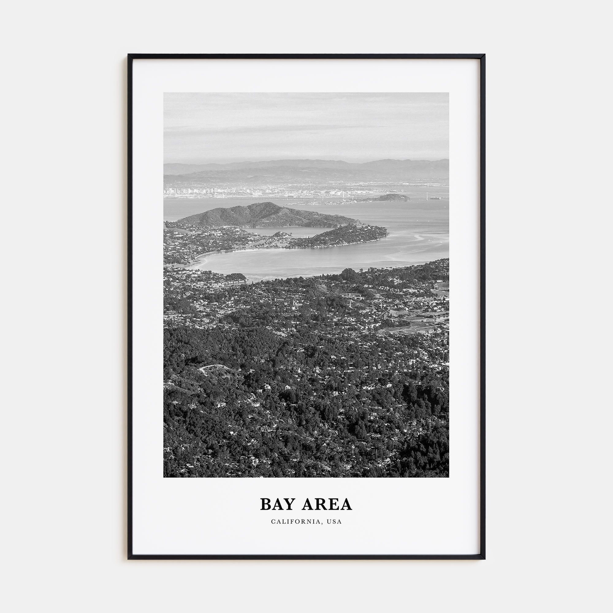Bay Area Portrait B&W No 2 Poster