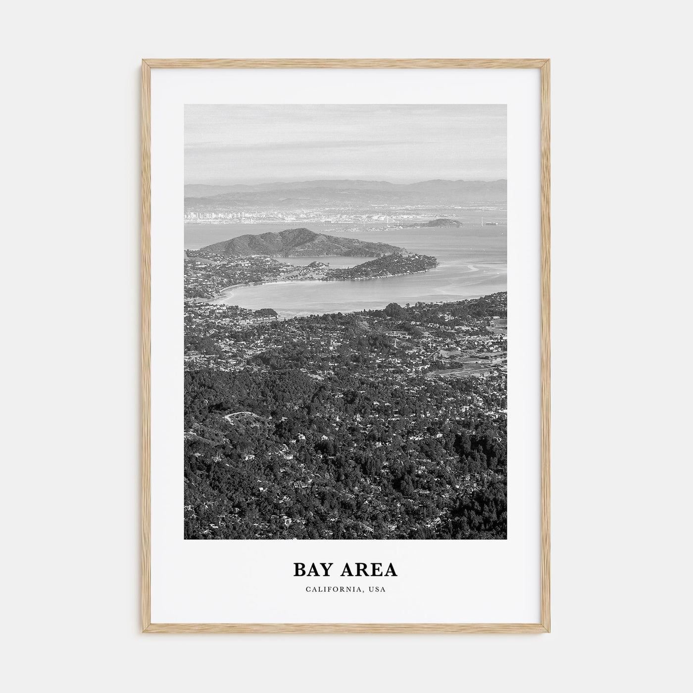 Bay Area Portrait B&W No 2 Poster