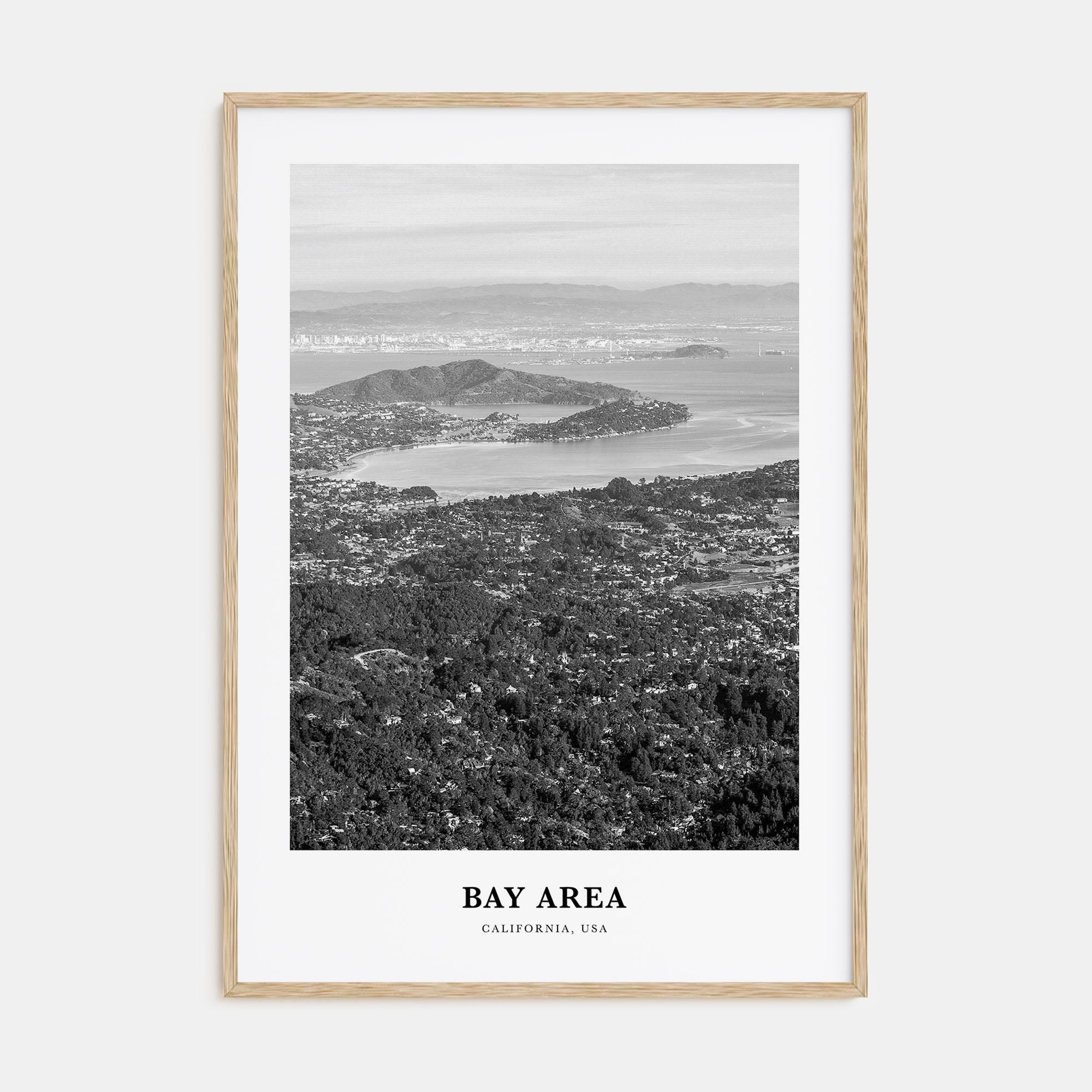 Bay Area Portrait B&W No 2 Poster