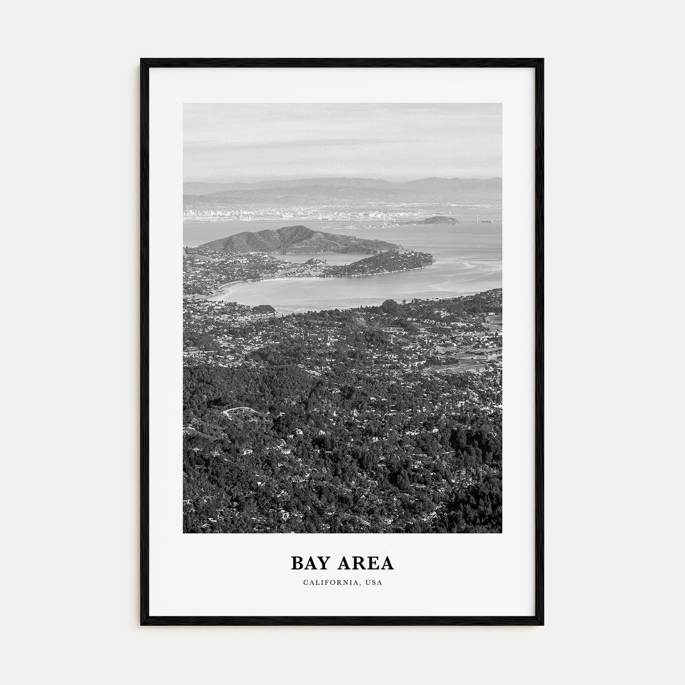 Bay Area Portrait B&W No 2 Poster